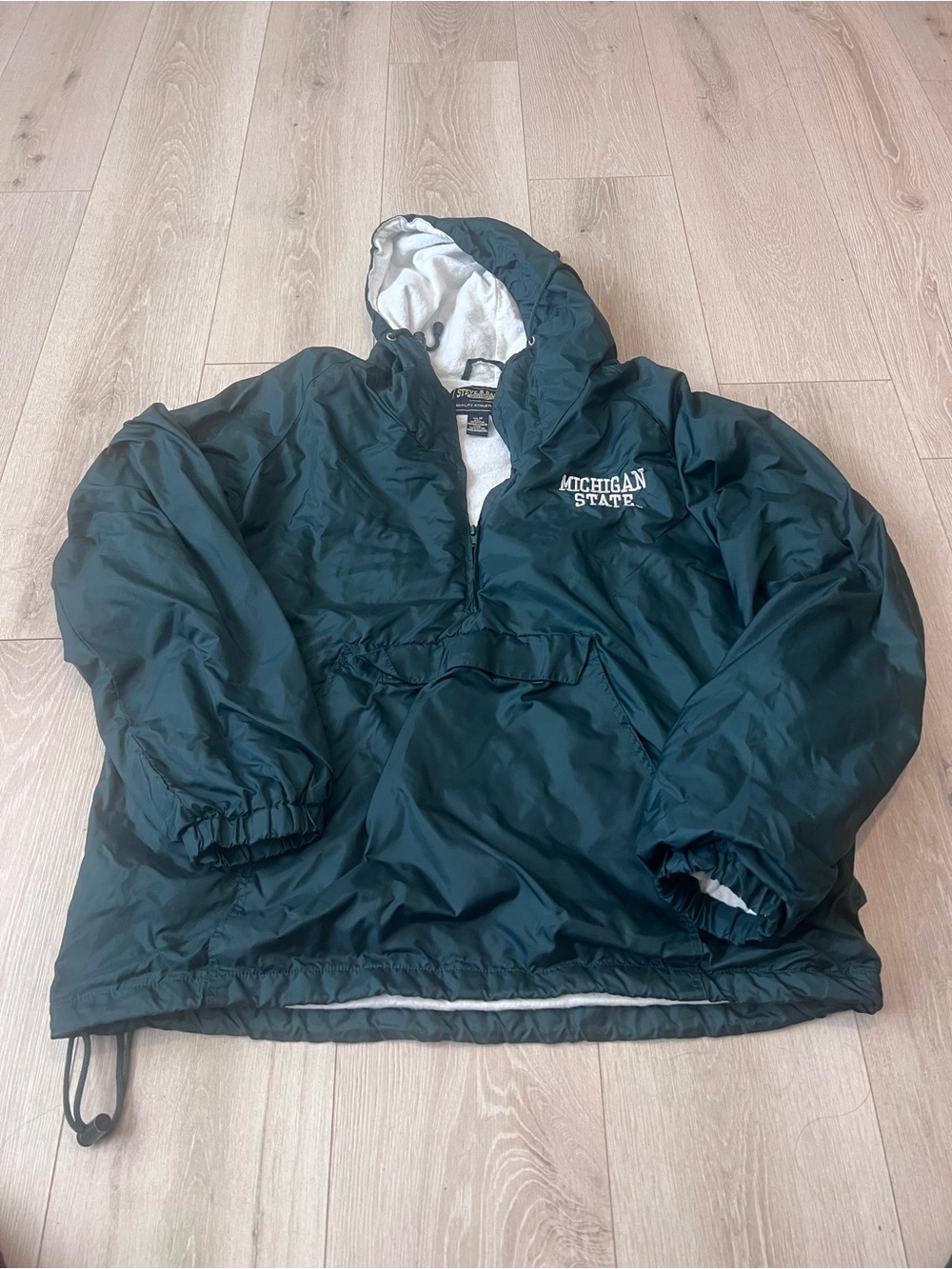 Steve & Barry's Dark Green Michigan State Hooded Pullover Jacket